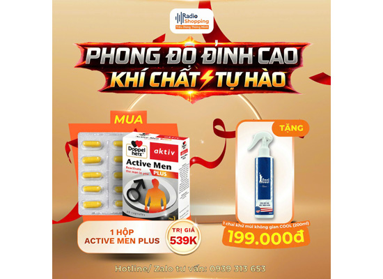 🎁 Chương trình khuyến mãi khi mua sản phẩm Aktive Men Plus
